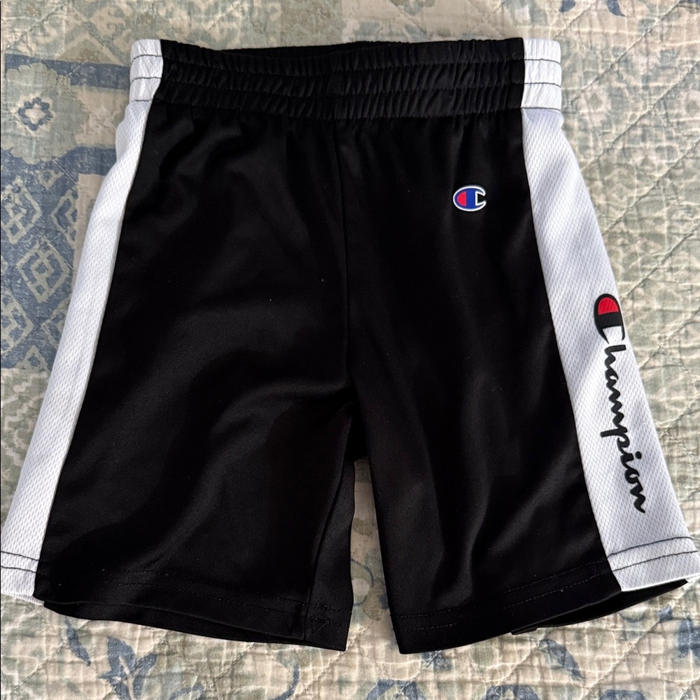 Champion Kids Black and White Sports Shorts